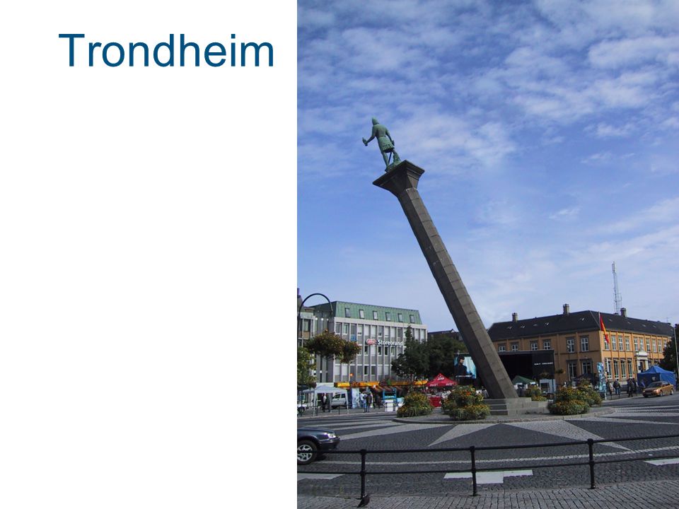 Trondheim Ville soluret i Trondheim vise rett tid om statuen var skrå