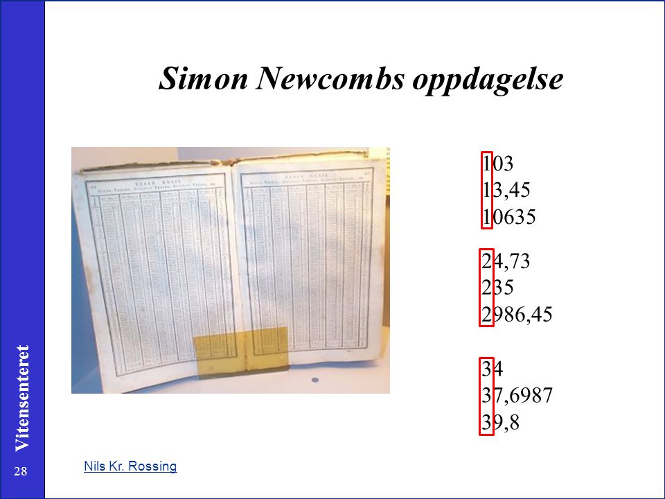 Simon Newcombs oppdagelse