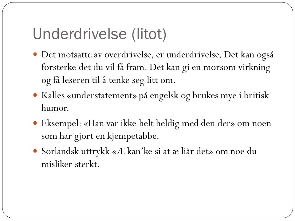 Underdrivelse (litot)