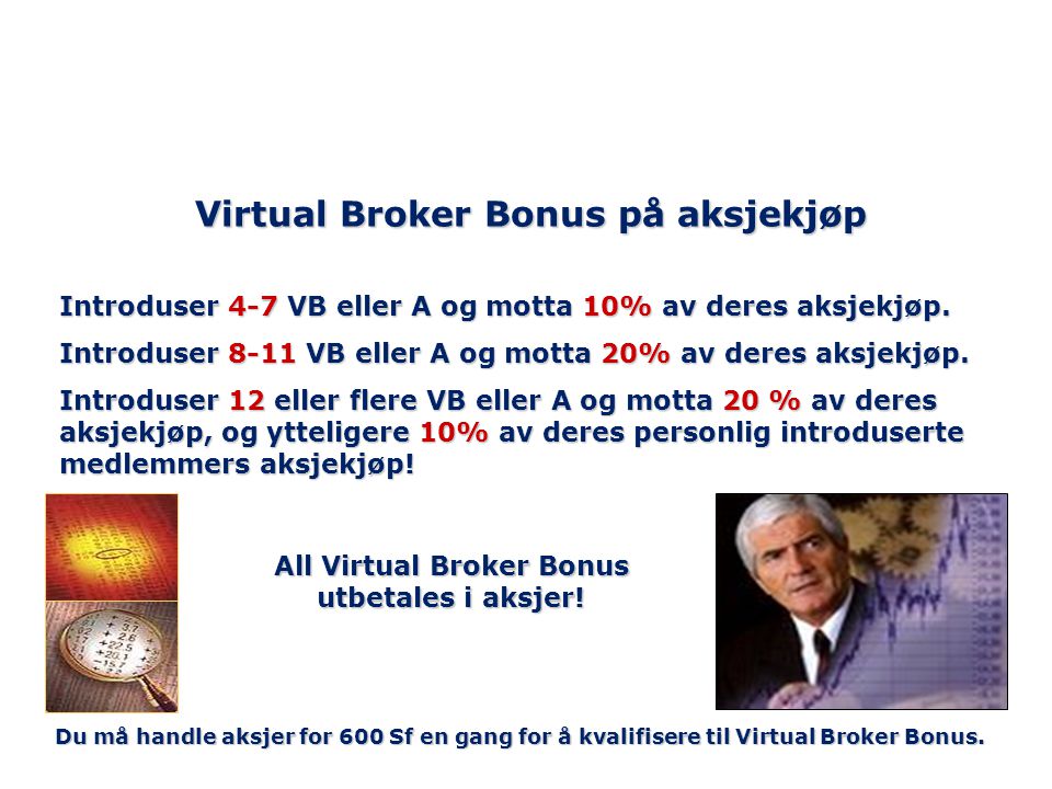 Virtual Broker Bonus på aksjekjøp