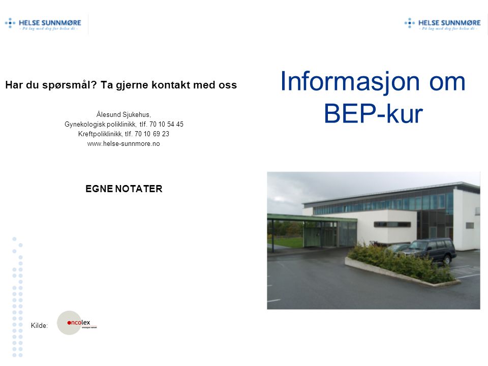 Informasjon om BEP-kur