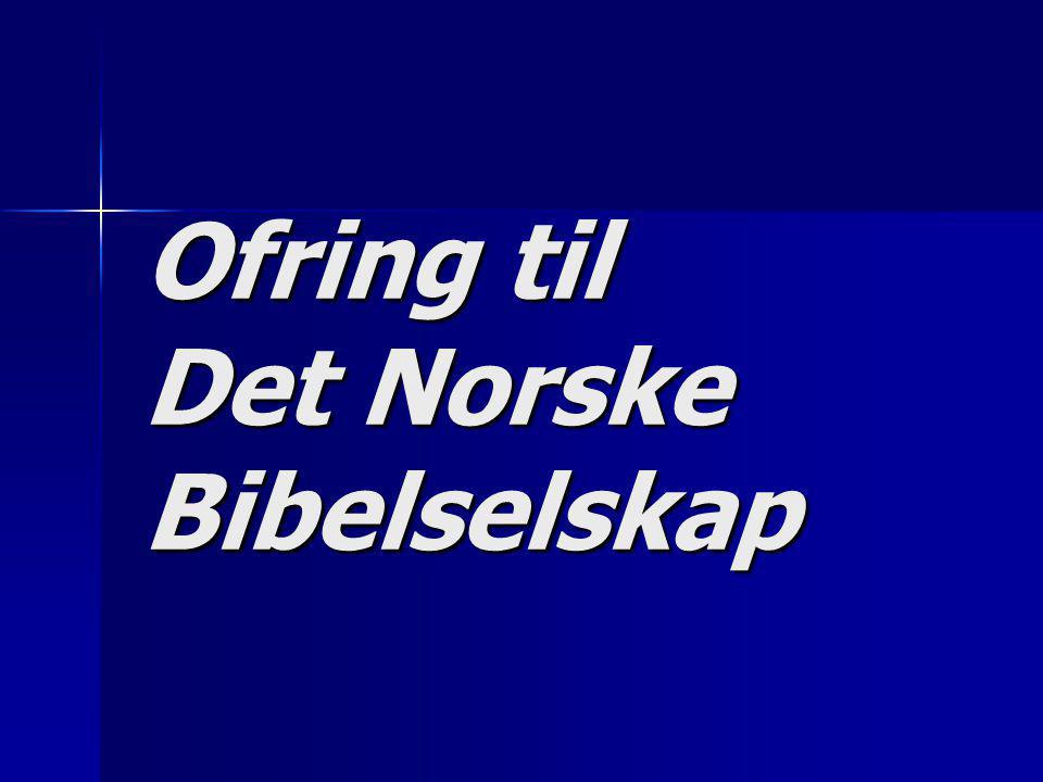 Ofring til Det Norske Bibelselskap