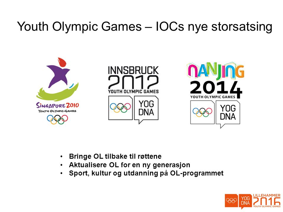 Youth Olympic Games – IOCs nye storsatsing