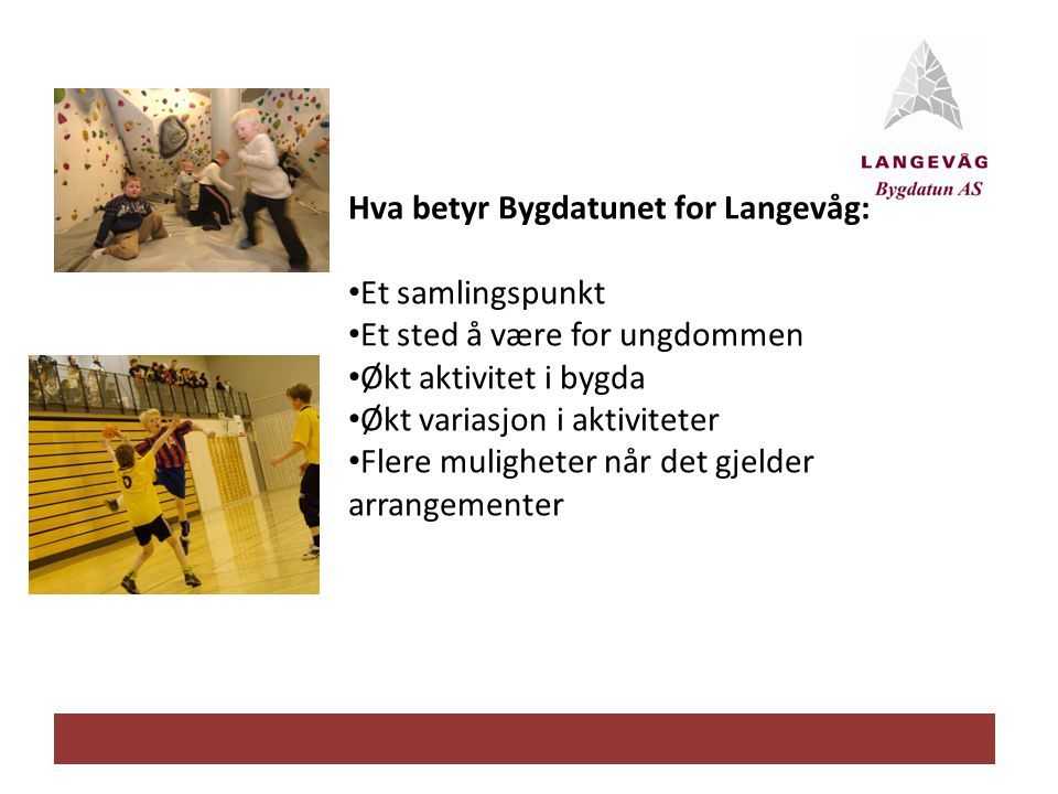 Hva betyr Bygdatunet for Langevåg: