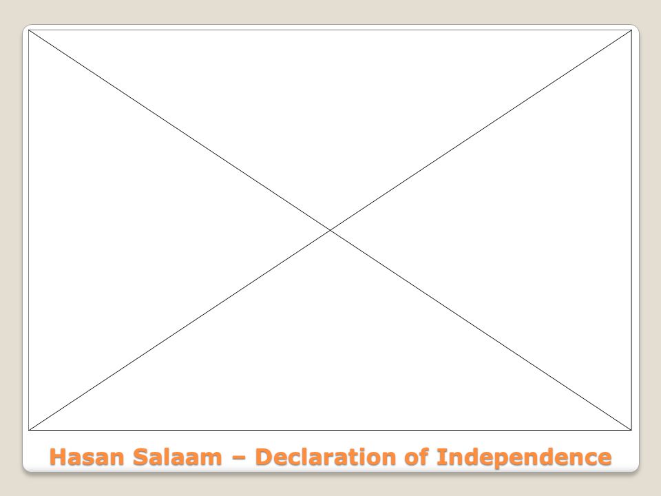 Hasan Salaam – Declaration of Independence
