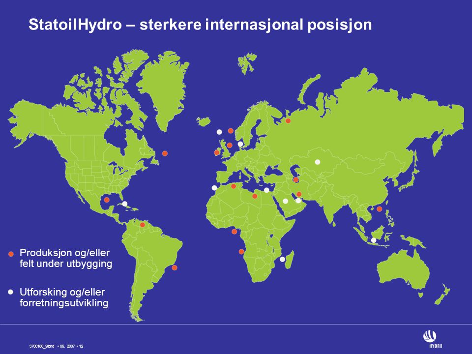 StatoilHydro – sterkere internasjonal posisjon