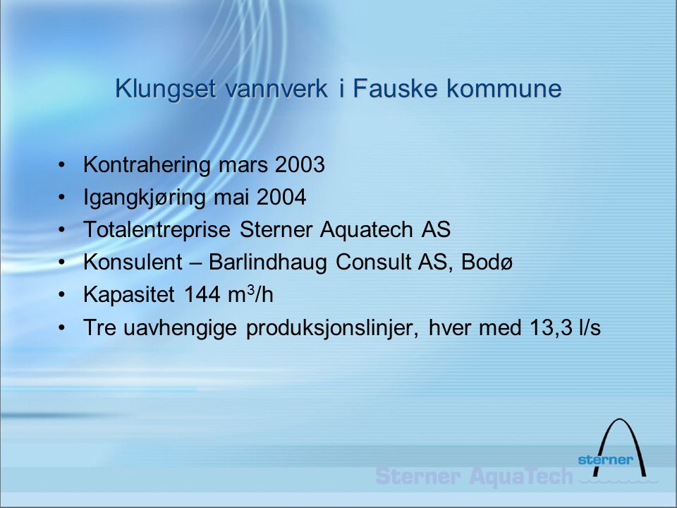 Klungset vannverk i Fauske kommune