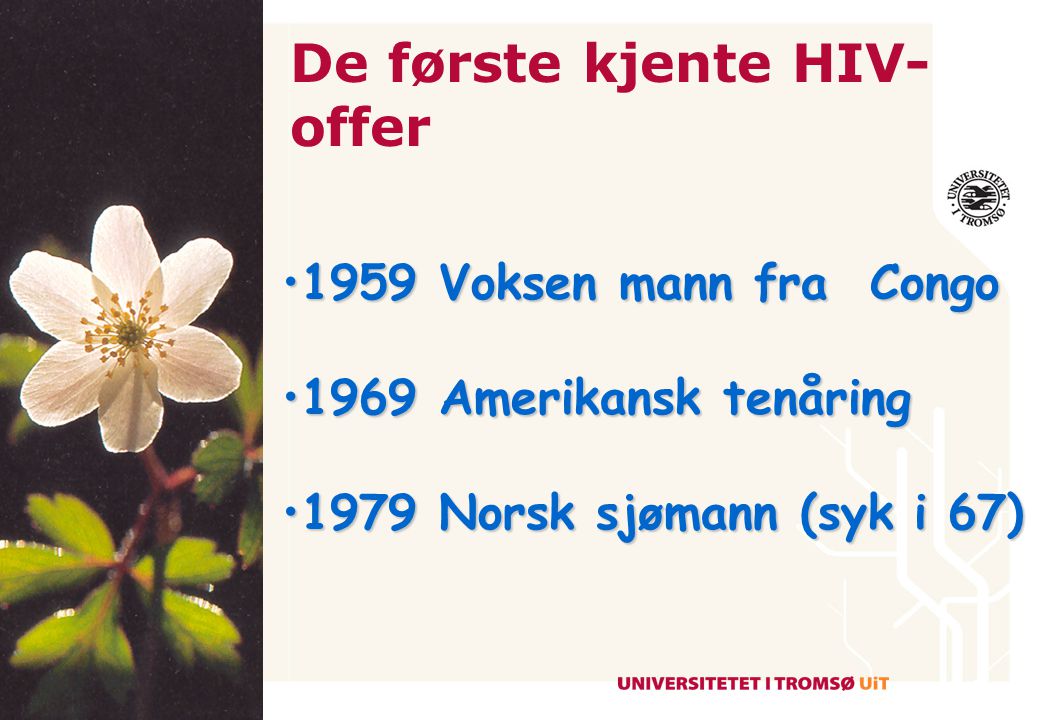De første kjente HIV-offer