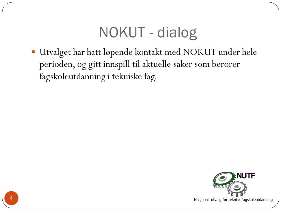 NOKUT - dialog