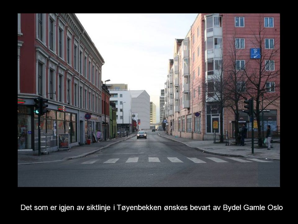Det som er igjen av siktlinje i Tøyenbekken ønskes bevart av Bydel Gamle Oslo