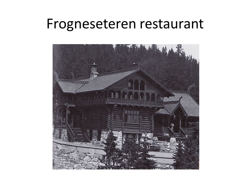 Frogneseteren restaurant