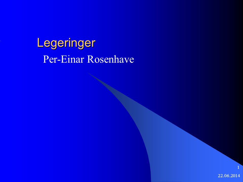 Legeringer Per-Einar Rosenhave