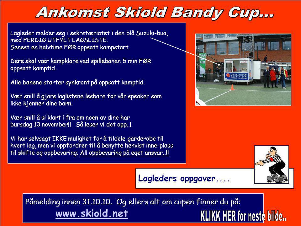 Ankomst Skiold Bandy Cup...