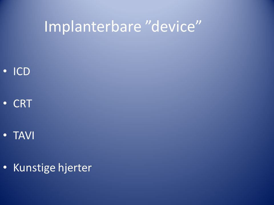 Implanterbare device