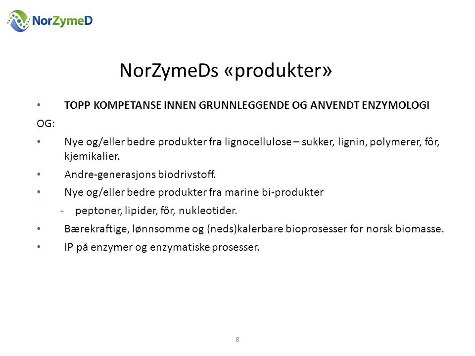 NorZymeDs «produkter»