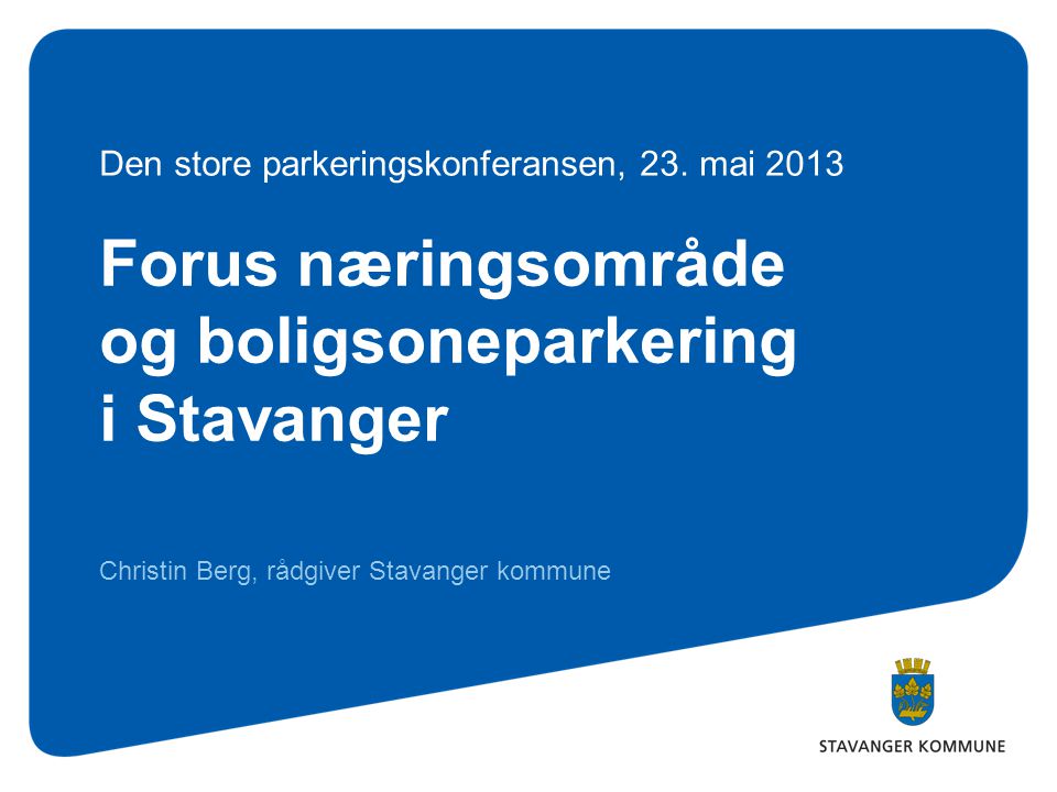 Forus næringsområde og boligsoneparkering i Stavanger