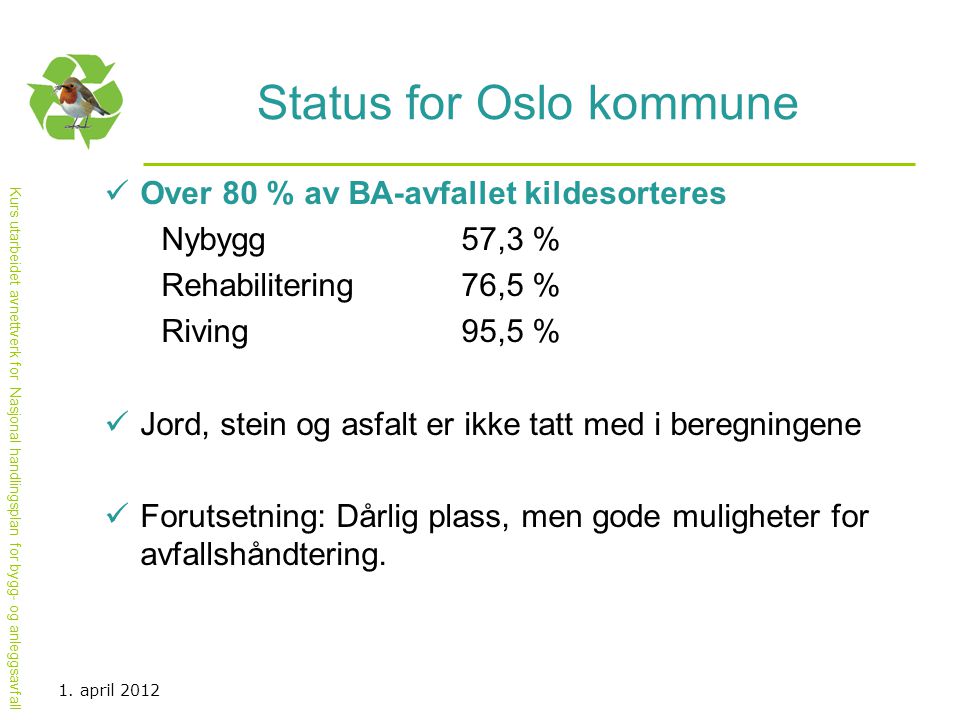 Status for Oslo kommune