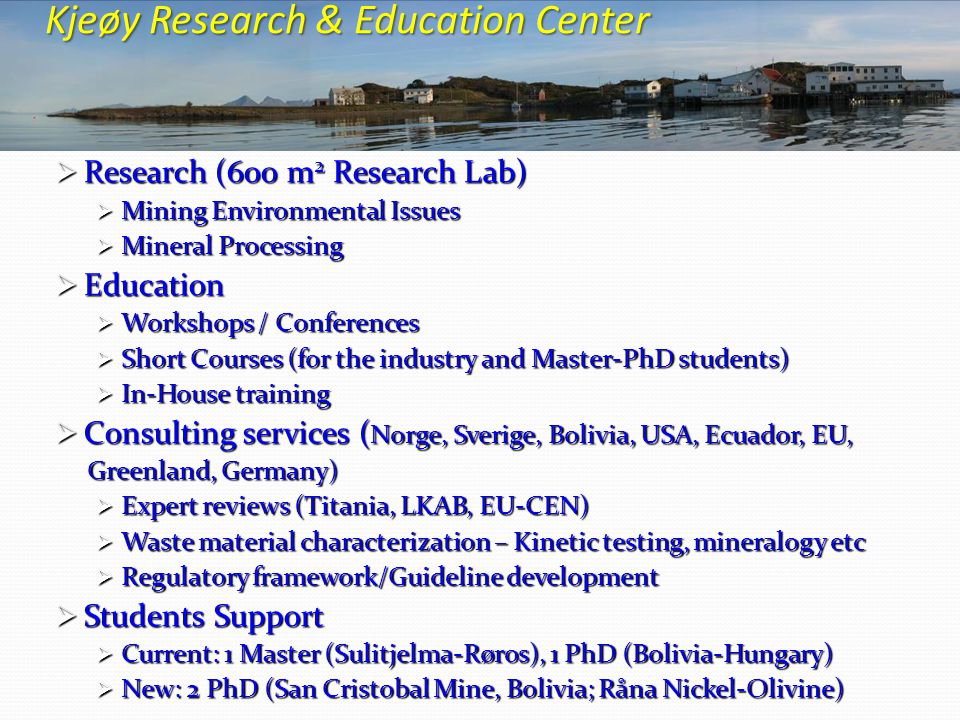 Kjeøy Research & Education Center