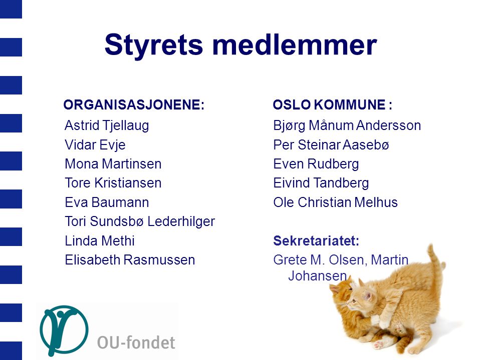 Styrets medlemmer ORGANISASJONENE: OSLO KOMMUNE : Astrid Tjellaug