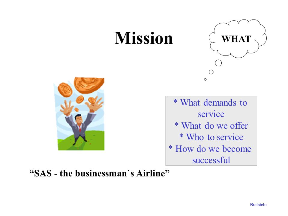 Mission WHAT * What demands to service * What do we offer