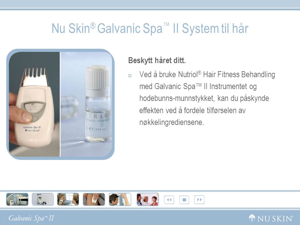 Nu Skin® Galvanic Spa™ II System til hår