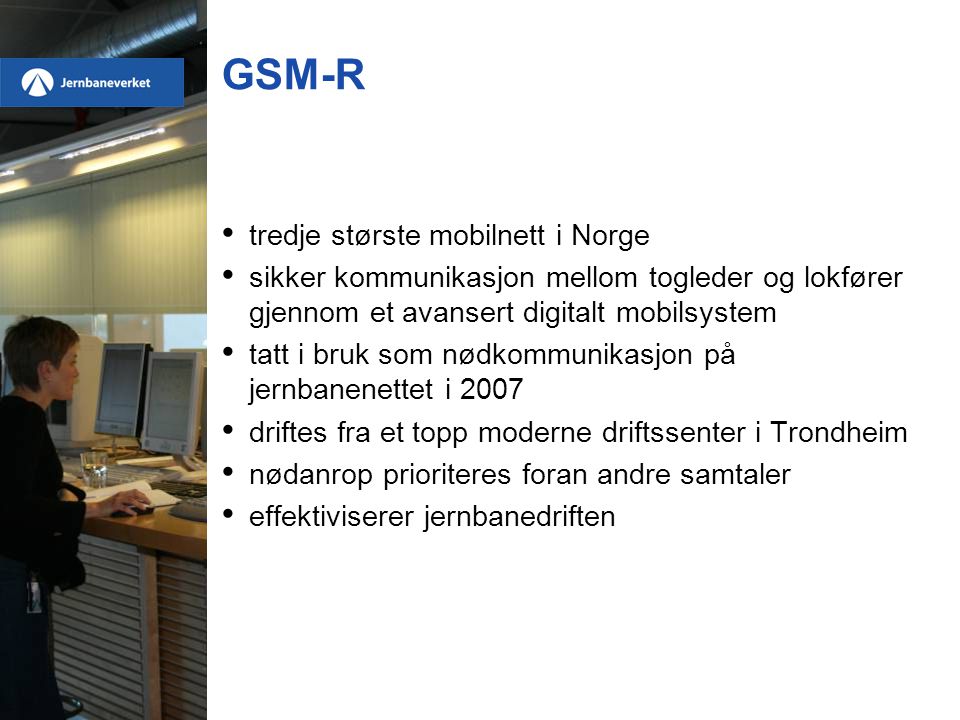 GSM-R tredje største mobilnett i Norge