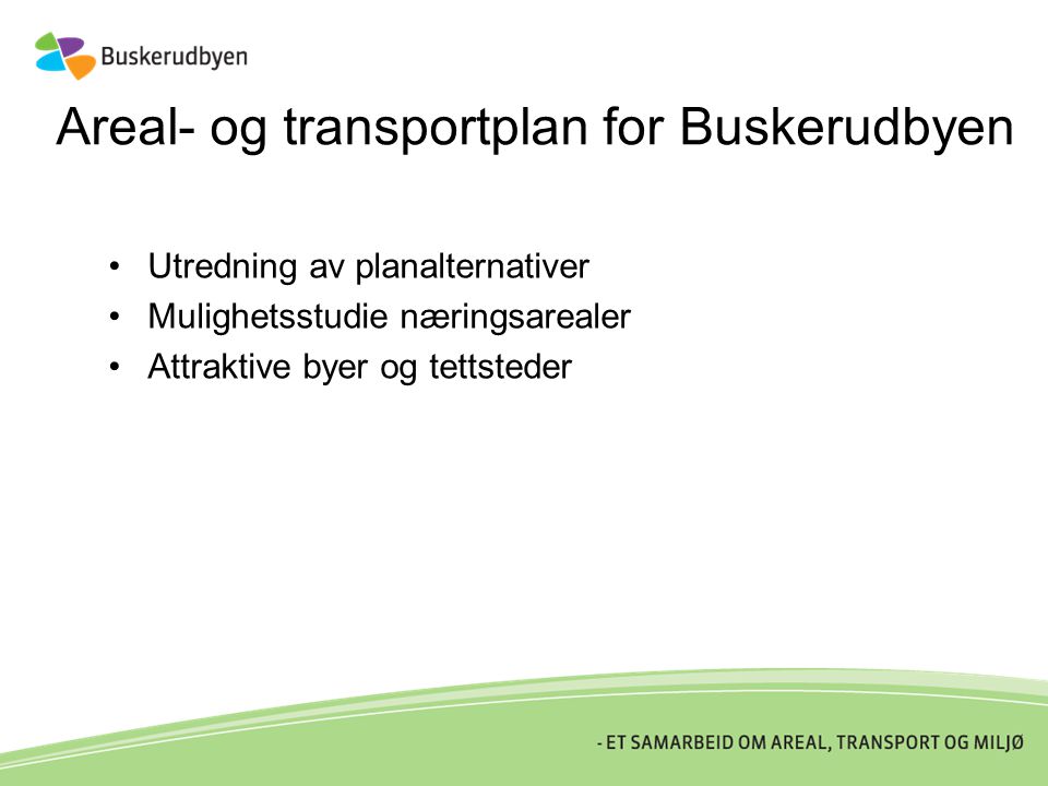 Areal- og transportplan for Buskerudbyen