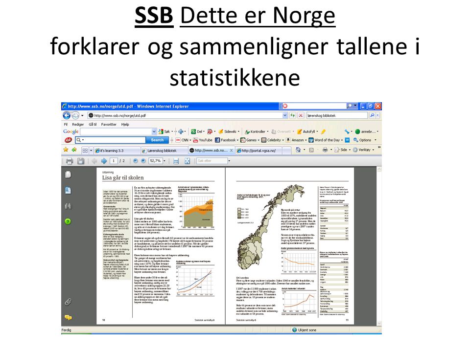 SSB Dette er Norge forklarer og sammenligner tallene i statistikkene