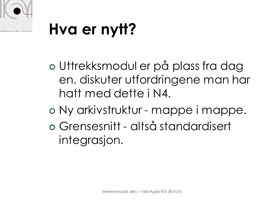 Interkommunalt arkiv i Vest-Agder IKS (IKAVA)