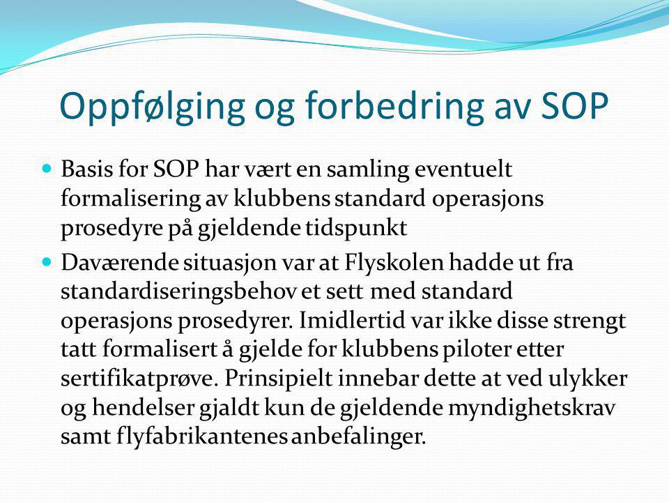 Oppfølging og forbedring av SOP