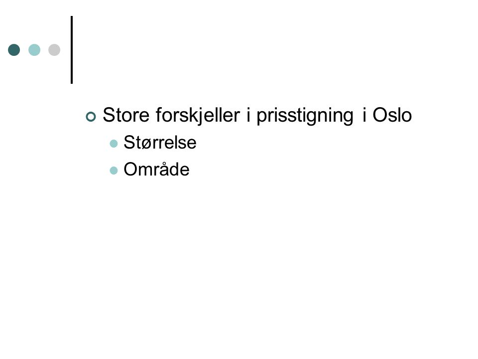 Store forskjeller i prisstigning i Oslo