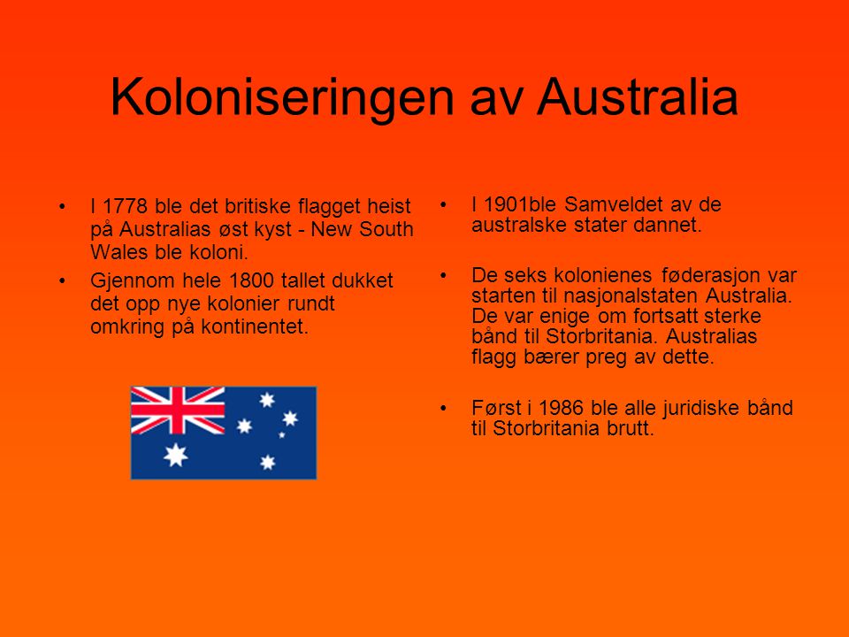 Koloniseringen av Australia