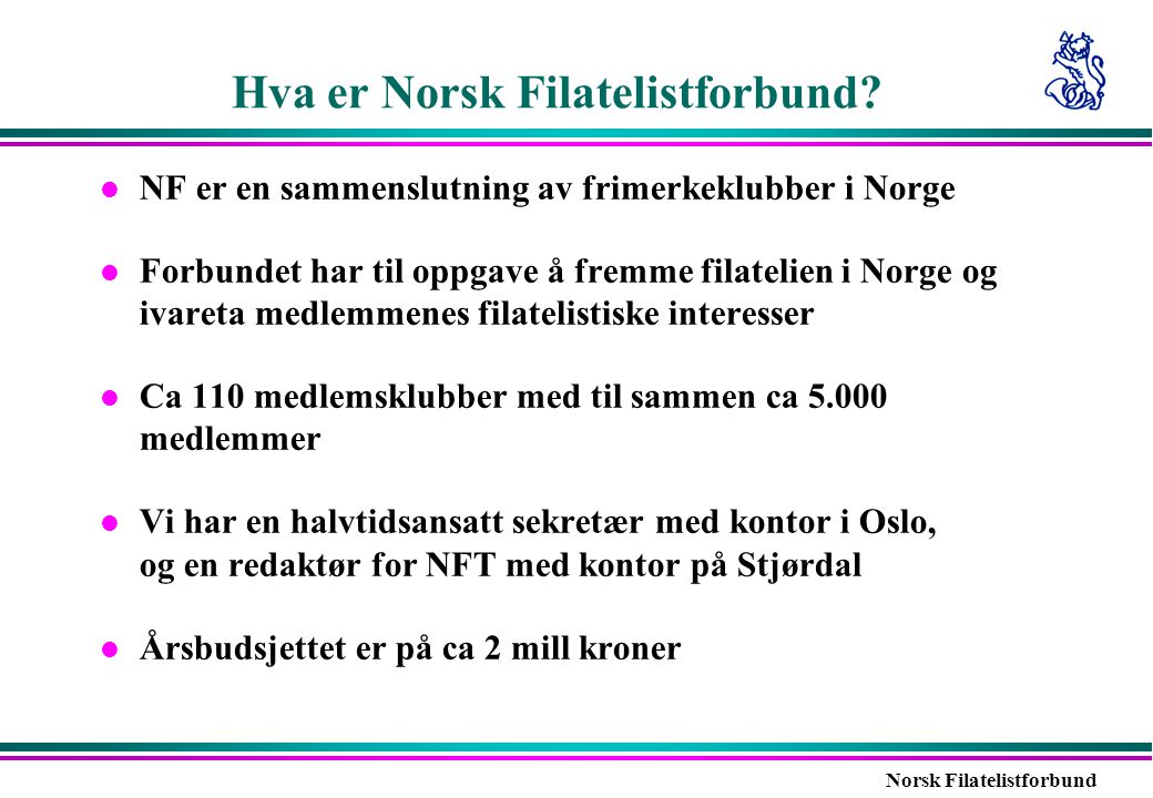 Hva er Norsk Filatelistforbund