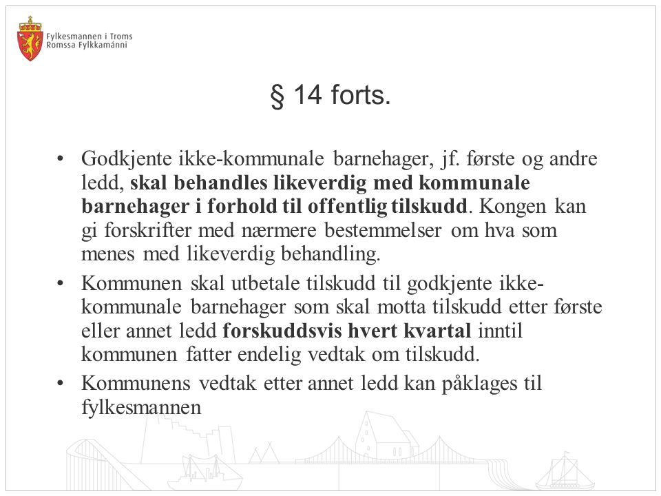 § 14 forts.
