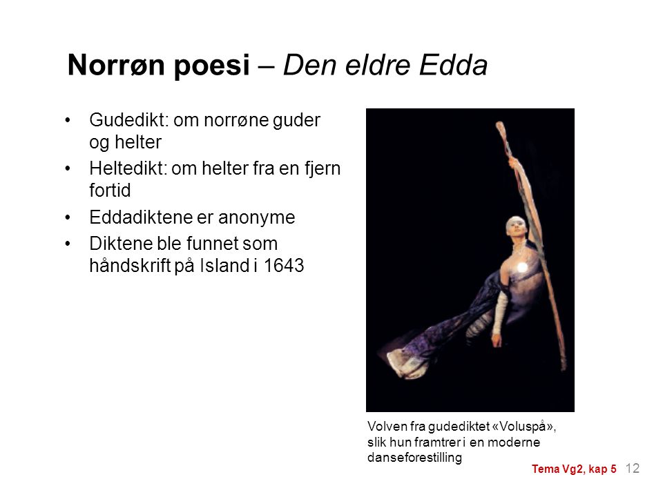 Norrøn poesi – Den eldre Edda