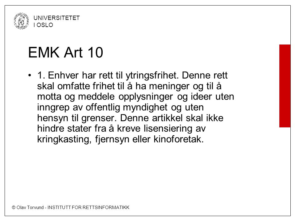 EMK Art 10