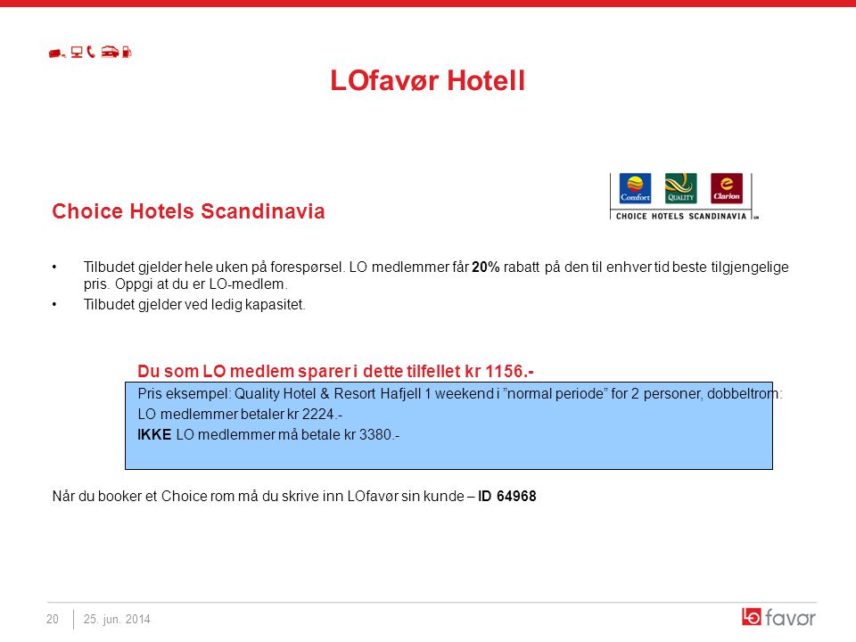 LOfavør Hotell Choice Hotels Scandinavia