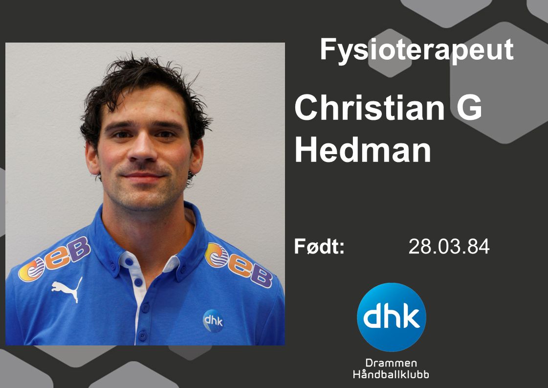 Fysioterapeut Christian G Hedman Født: