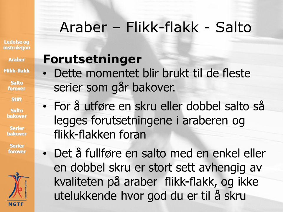 Araber – Flikk-flakk - Salto