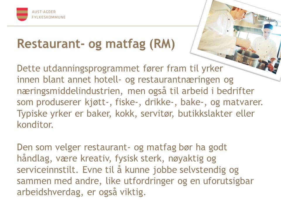 Restaurant- og matfag (RM)