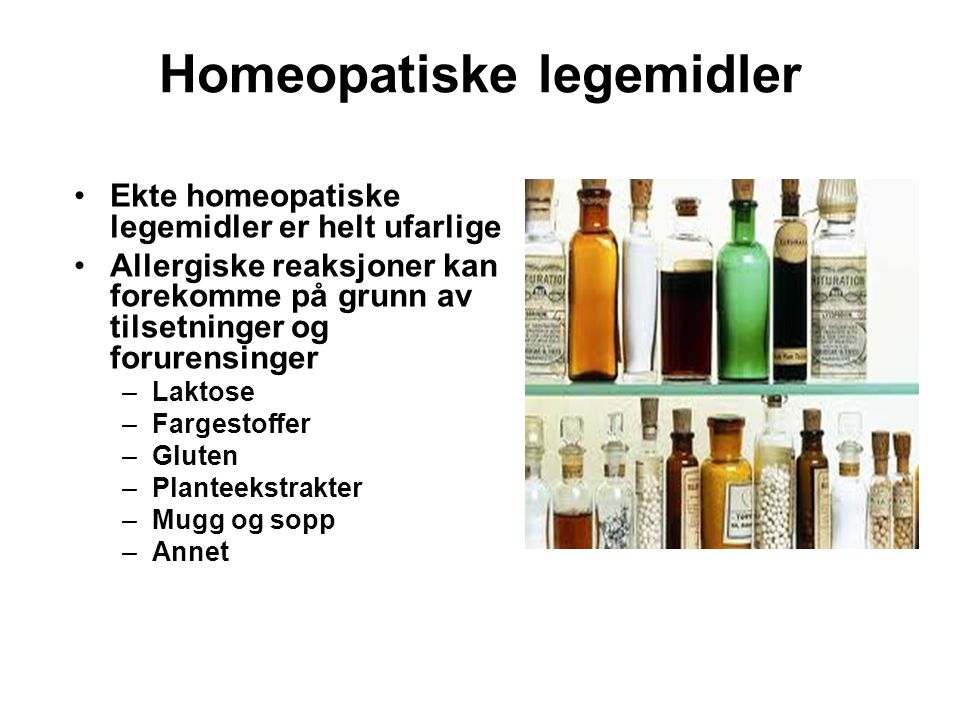 Homeopatiske legemidler