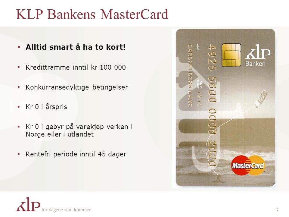 KLP Bankens MasterCard