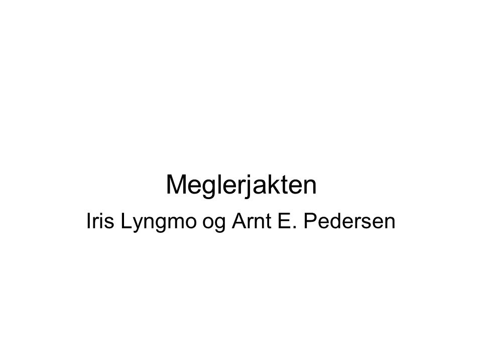 Iris Lyngmo og Arnt E. Pedersen