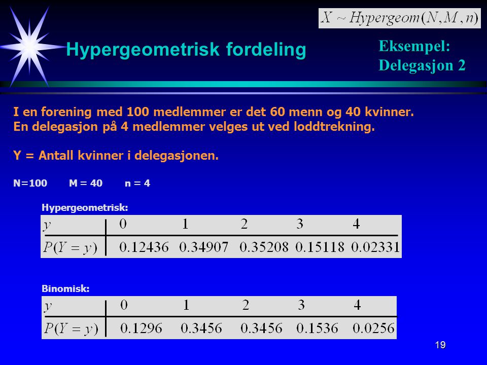 Hypergeometrisk fordeling