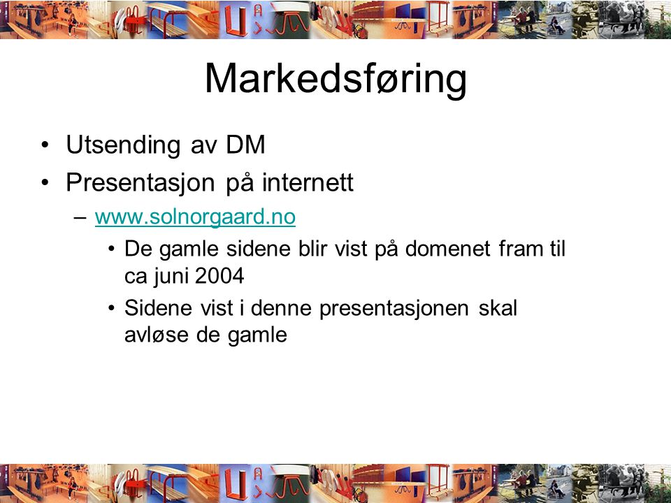 Markedsføring Utsending av DM Presentasjon på internett