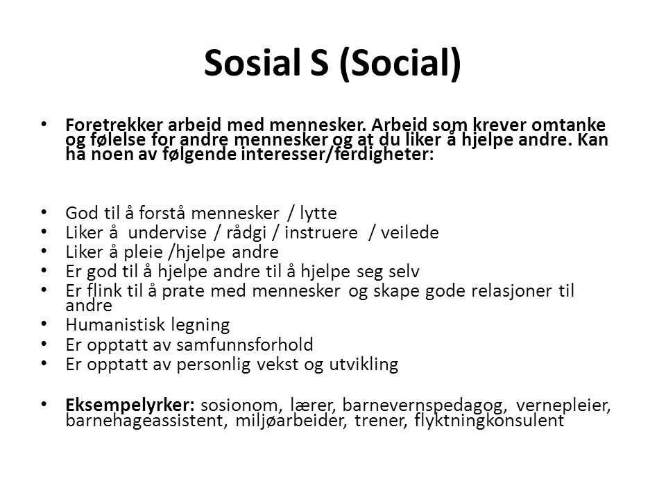 Sosial S (Social)