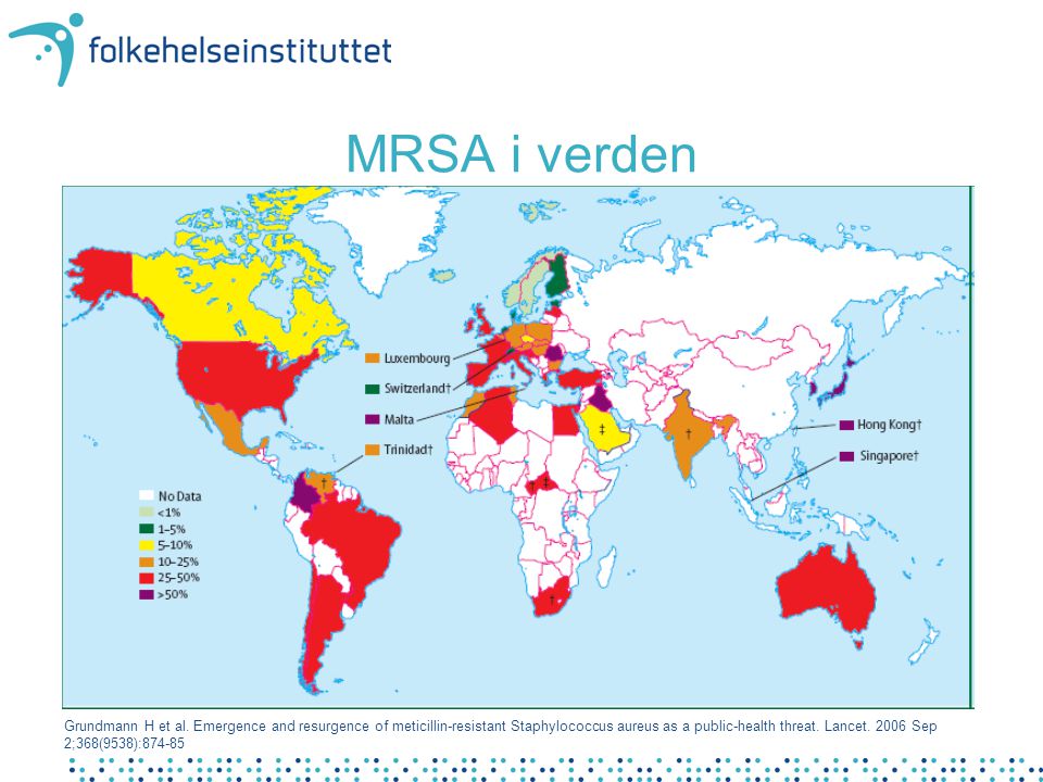 MRSA i verden