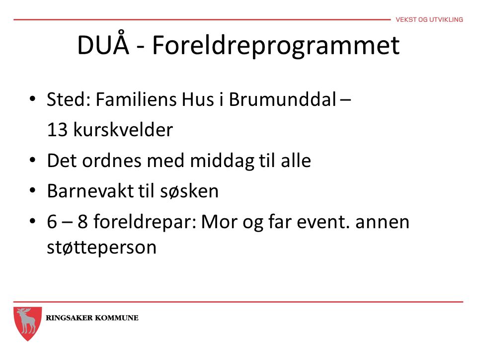 DUÅ - Foreldreprogrammet
