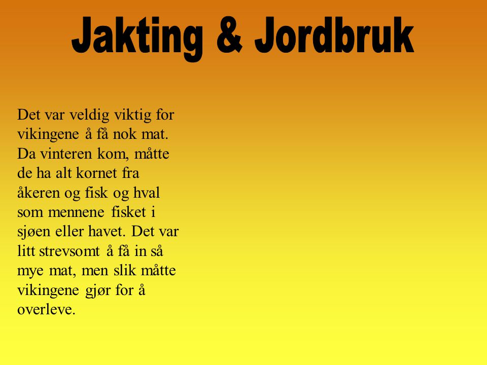 Jakting & Jordbruk