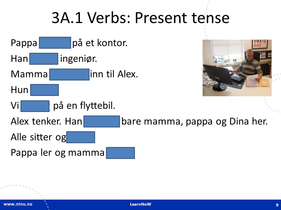 3A.1 Verbs: Present tense